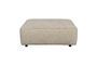 Miniatura Pouf 1 plaza en tela beige Hunter Clipped