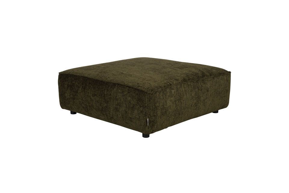 Pouf 1 plaza en tela verde bosque Hunter Zuiver