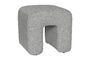 Miniatura Puff de tela Sculpture gris Clipped