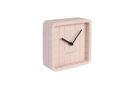 Reloj de hormigón rosa Cute Clipped