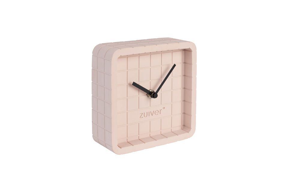 Reloj de hormigón rosa Cute Zuiver