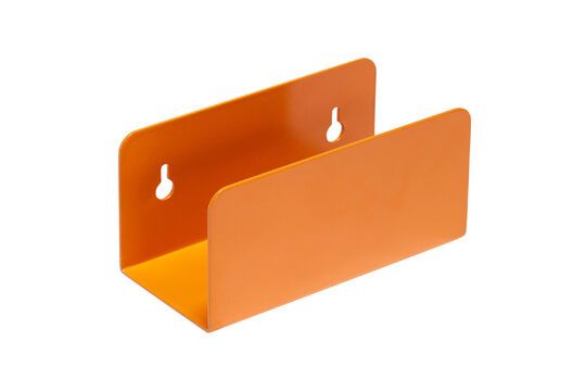 Revistero metálico Clutch naranja Clipped