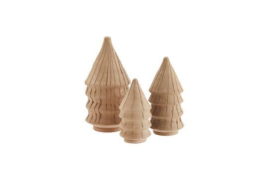 Set de 3 árboles decorativos de terracota beige Treee Clipped