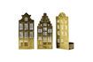 Miniatura Set de 3 portavelas de metal dorado Waxinelight 3