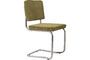 Miniatura Silla apilable Ridge Kink Rib verde Clipped