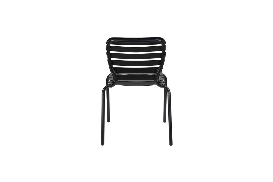 Silla de aluminio negro Vondel - 8