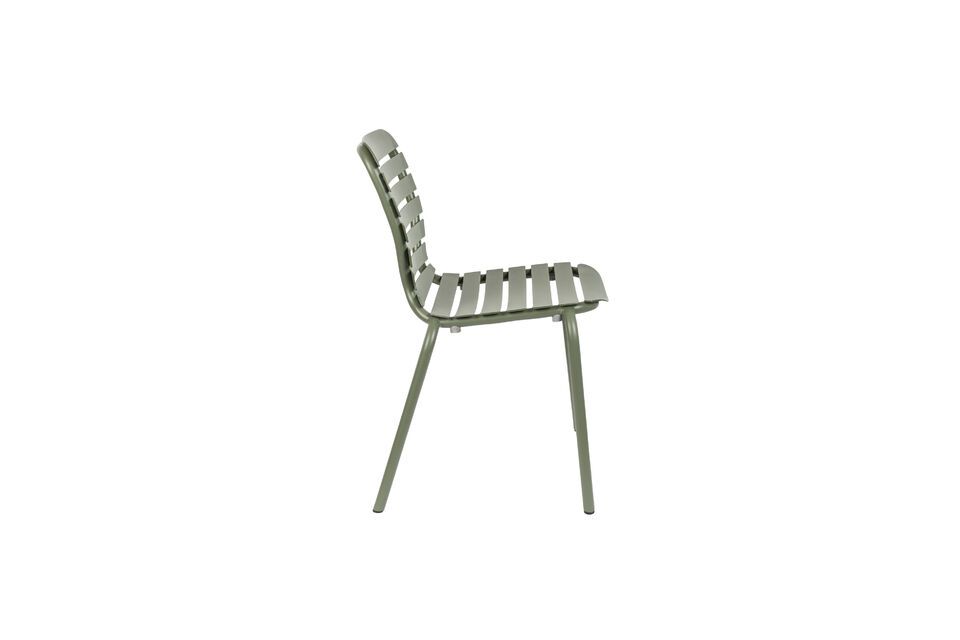 Silla de aluminio verde Vondel - 3