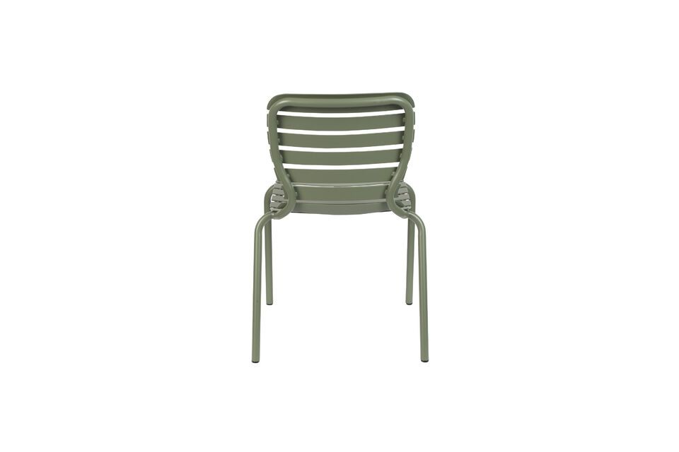 Silla de aluminio verde Vondel - 5