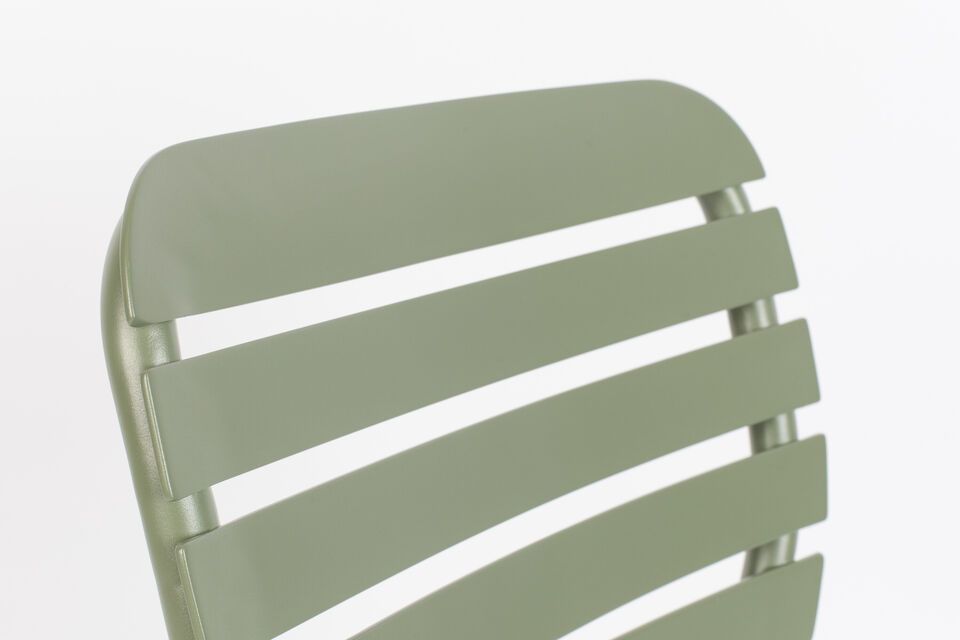 Silla de aluminio verde Vondel - 9