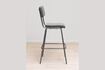 Miniatura Silla de bar Fairmont de metal gris 6