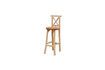 Miniatura Silla de bar Luar de teca beige 1