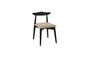 Miniatura Silla de madera negra Mandela Clipped