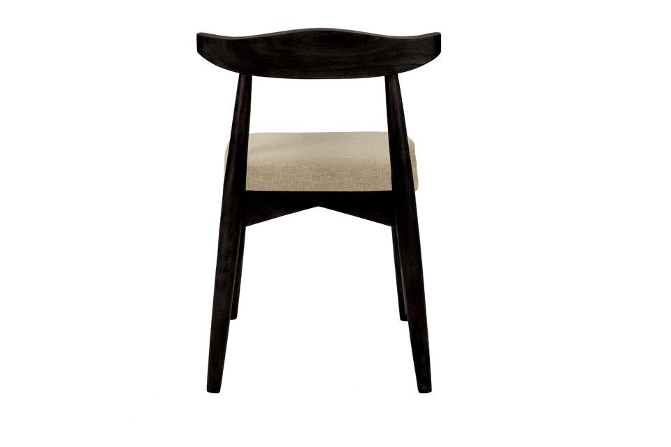 Silla de madera negra Mandela - 6