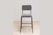 Miniatura Silla de mostrador Fairmont de metal gris 4