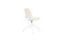 Miniatura Silla de oficina de plástico blanco Albert Kuip Clipped