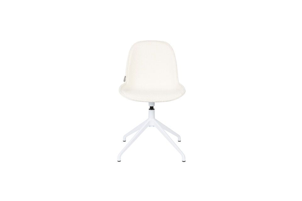 Silla de oficina de plástico blanco Albert Kuip - 8