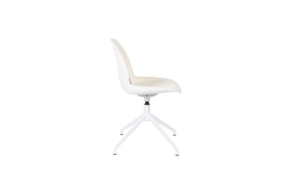 Silla de oficina de plástico blanco Albert Kuip - 5