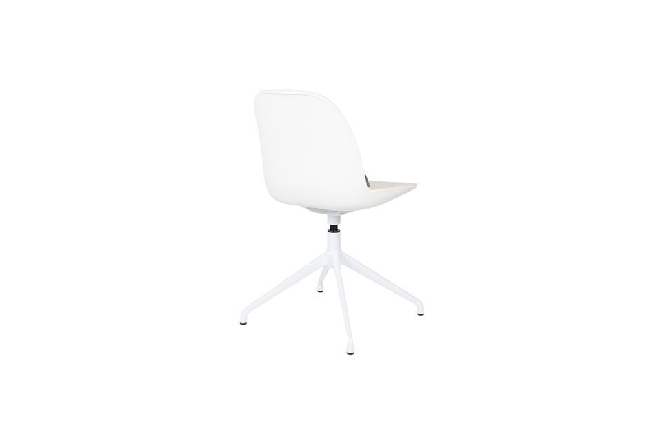 Silla de oficina de plástico blanco Albert Kuip - 6