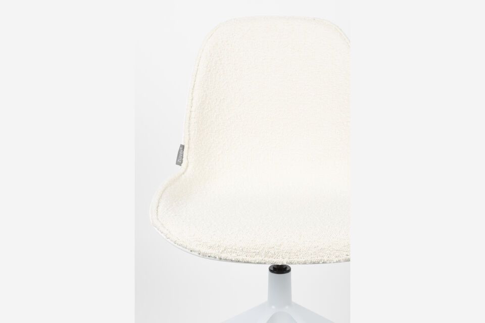 Silla de oficina de plástico blanco Albert Kuip - 10