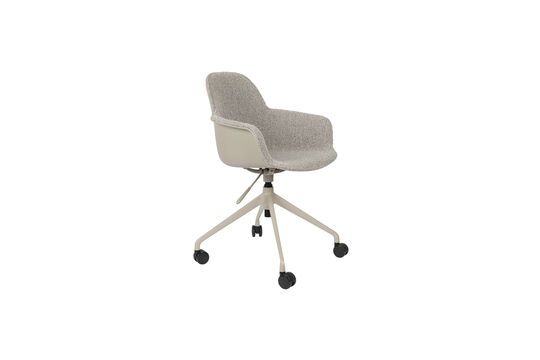 Silla de oficina de plástico gris Albert Kuip Clipped