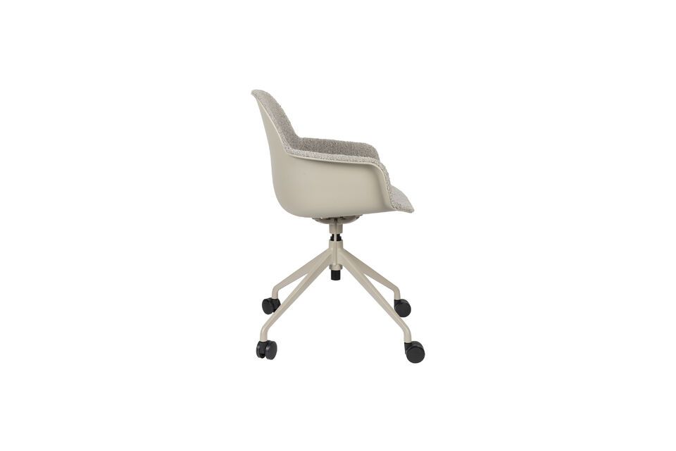 Silla de oficina de plástico gris Albert Kuip - 6