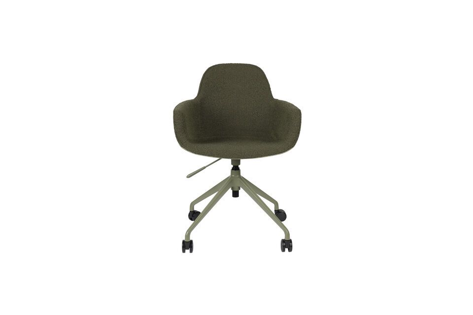 Silla de oficina de plástico verde Albert Kuip - 1