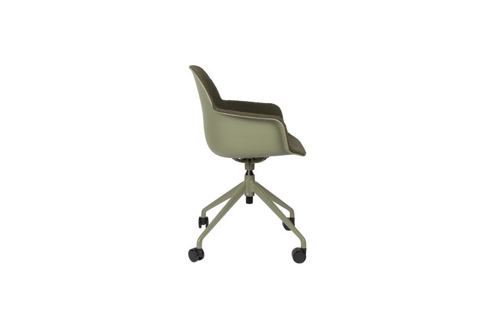 Silla de oficina de plástico verde Albert Kuip - 2