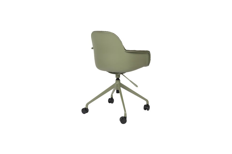 Silla de oficina de plástico verde Albert Kuip - 3