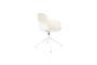 Miniatura Silla de oficina de tela blanca Albert Kuip Clipped