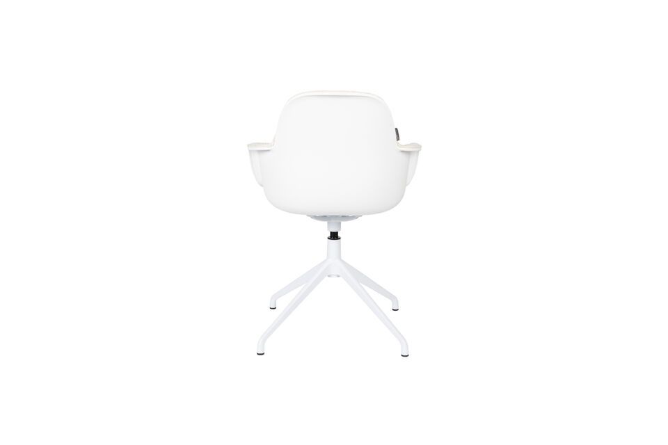 Silla de oficina de tela blanca Albert Kuip - 7