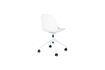 Miniatura Silla de oficina de tela blanca con ruedas Albert Kuip 5