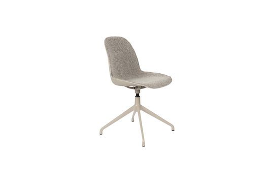 Silla de oficina de tela gris Albert Kuip Clipped