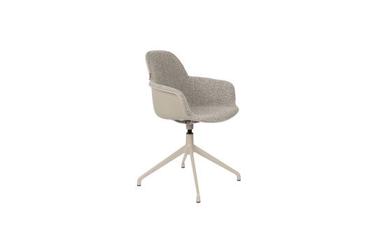 Silla de oficina de tela gris Albert Kuip Clipped