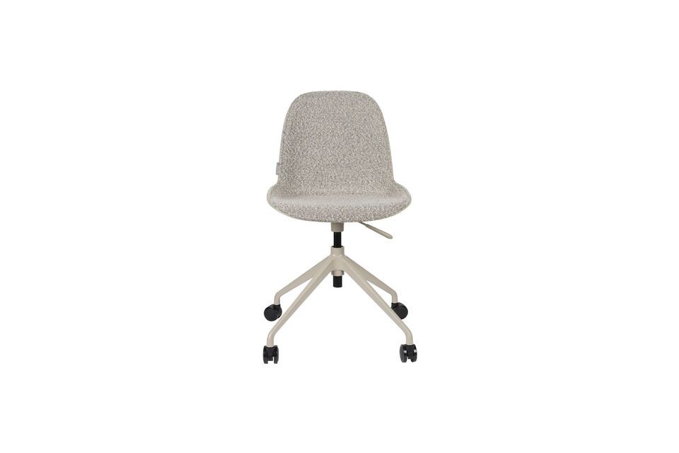 Silla de oficina de tela gris con ruedas Albert Kuip - 2