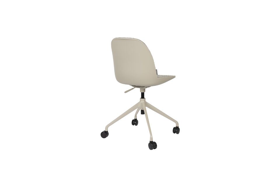 Silla de oficina de tela gris con ruedas Albert Kuip - 4