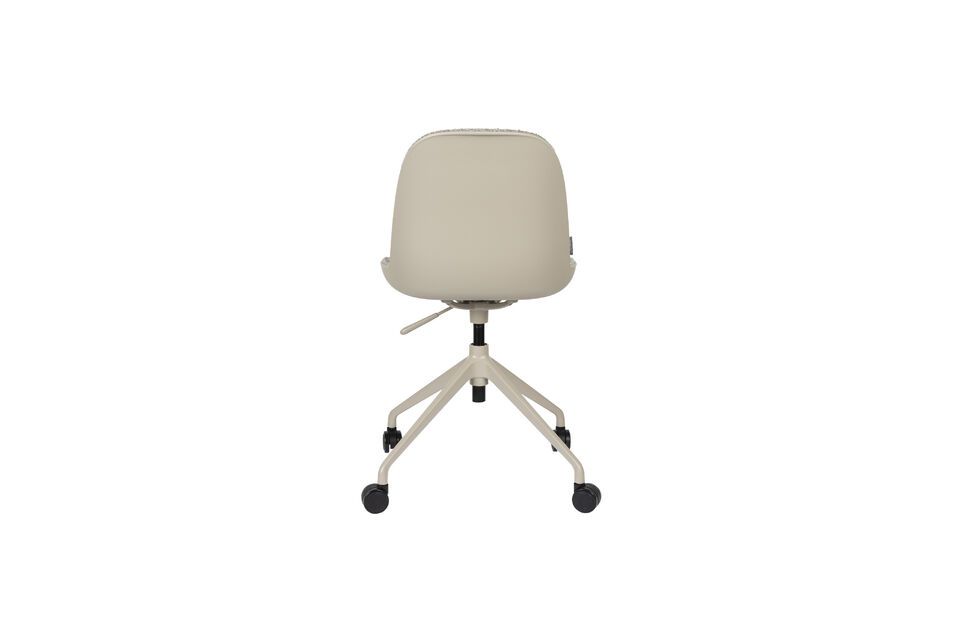 Silla de oficina de tela gris con ruedas Albert Kuip - 5