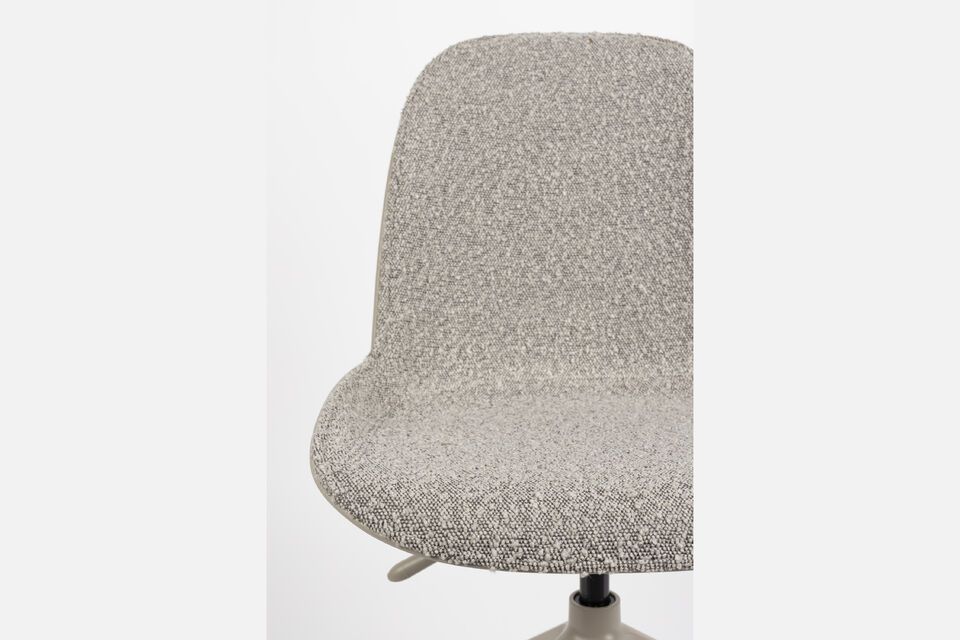 Silla de oficina de tela gris con ruedas Albert Kuip - 6