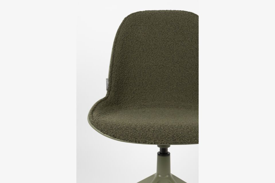 Silla de oficina de tela verde Albert Kuip - 6