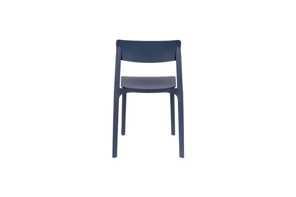 Silla de plástico azul Clive - 7