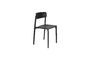 Miniatura Silla de plástico negra Clive Clipped