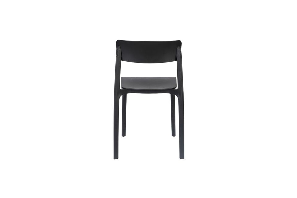 Silla de plástico negra Clive - 6