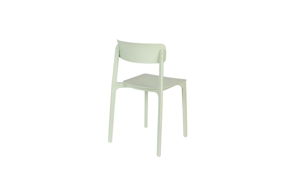 Silla de plástico verde Clive - 8