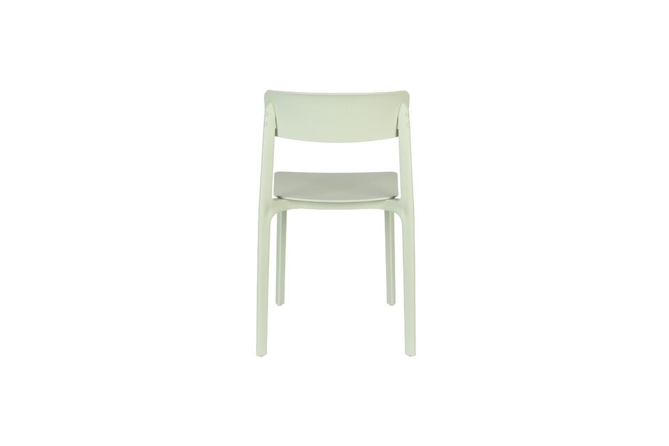 Silla de plástico verde Clive - 9