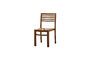 Miniatura Silla de teca beige Tirama Clipped