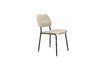 Miniatura Silla de tela beige Darby 1