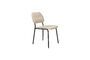 Miniatura Silla de tela beige Darby Clipped