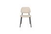 Miniatura Silla de tela beige Darby 6