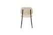 Miniatura Silla de tela beige Darby 9