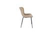 Miniatura Silla de tela beige Junzo Rib 7