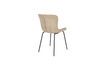 Miniatura Silla de tela beige Junzo Rib 8